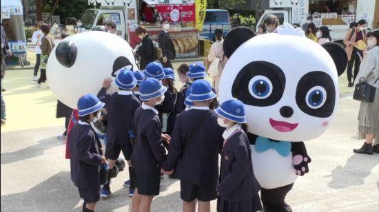 买邮票、挂配饰，日本民众“过节式”庆祝大熊猫到来50周年