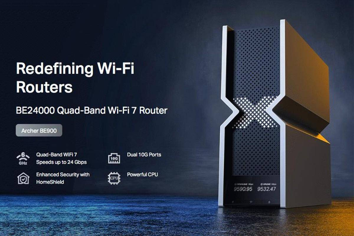 tp-link公布全球首款wifi7路由器be900