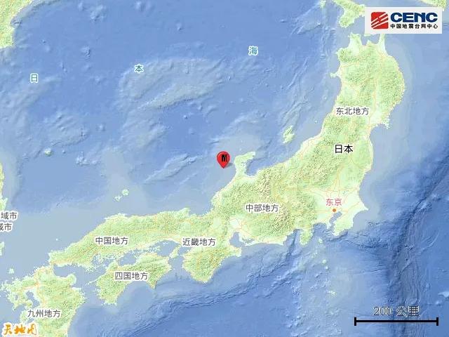 持续关注｜日本本州西岸近海发生6.3级地震 震源深度60公里